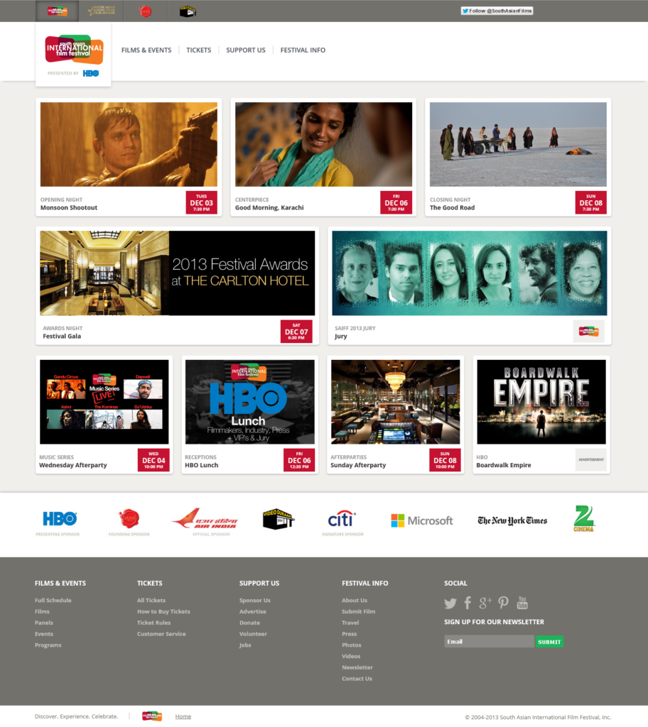 Event Platform Homepage